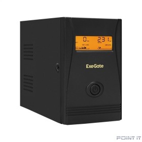 Exegate EX292776RUS ИБП ExeGate Power Smart ULB-800.LCD.AVR.2SH &lt;800VA/480W, LCD, AVR, 2*Schuko, металлический корпус, Black&gt;