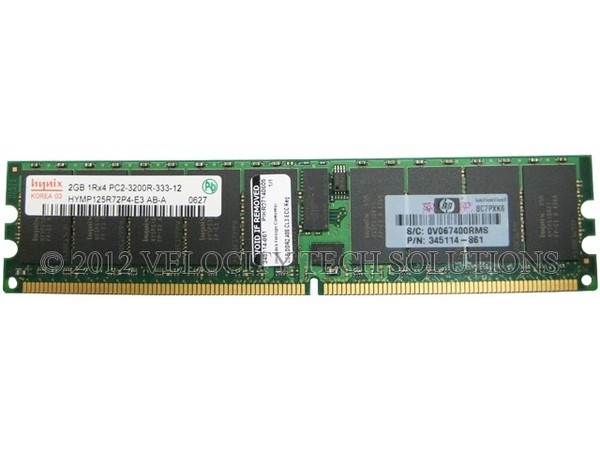 Оперативная память HP 2GB PC2-3200 SDRAM ,345114-051,345114-861,343057-B21, oem