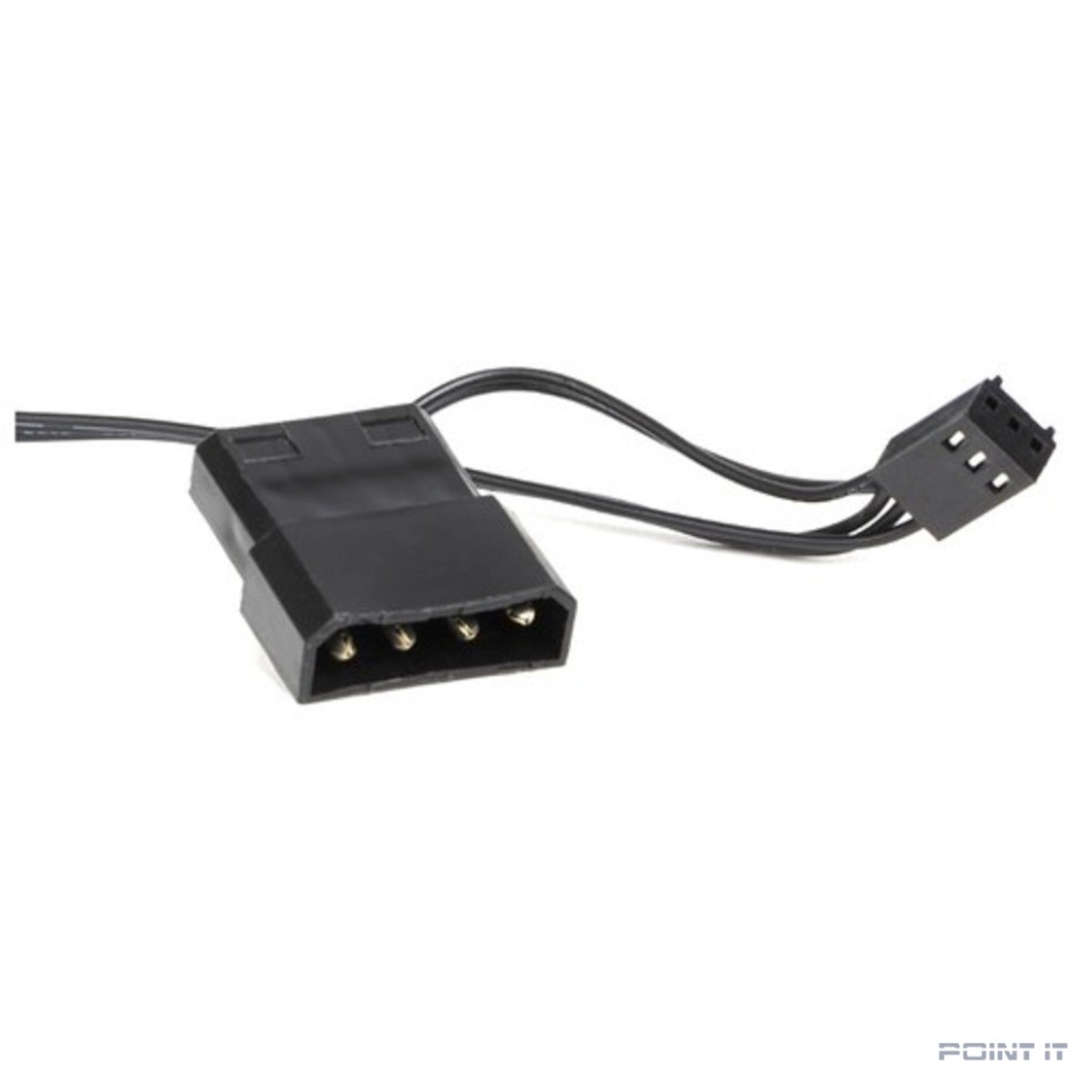 CROWN Вентилятор для компьютерного корпуса CMCF-12025S-1221  (120*120*25мм;Синий 16LED;1500 об/мин;35CFM;20Дб;Подшипник скольжения;3pin+MOLEX(папа-мама) 40+10см)