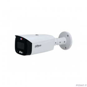 DAHUA DH-IPC-HFW3849T1P-AS-PV-0280B-S4 Уличная цилиндрическая IP-видеокамера Full-color с ИИ и активным сдерживанием 8Мп, 1/2.8” CMOS, объектив 2.8мм, видеоаналитика, ИК 30м, LED 30м, IP67