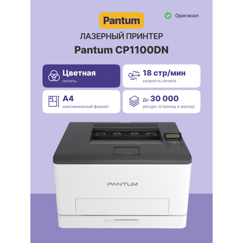 Принтер лазерный/ Pantum CP1100DN