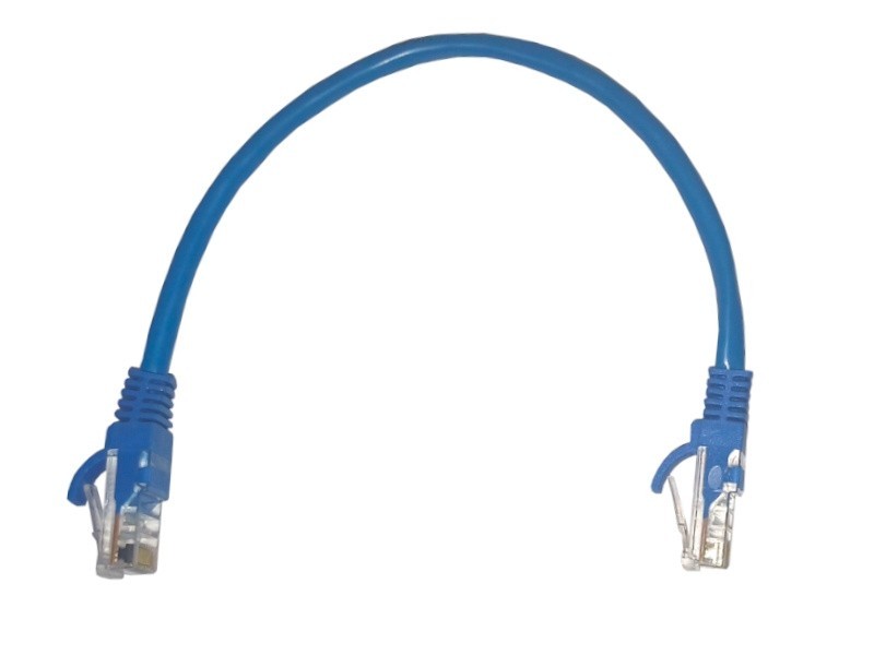 Патч-корд UTP4 cat 5e, ВС, LSZH, синий, литой коннектор NETKO Optima 20 шт