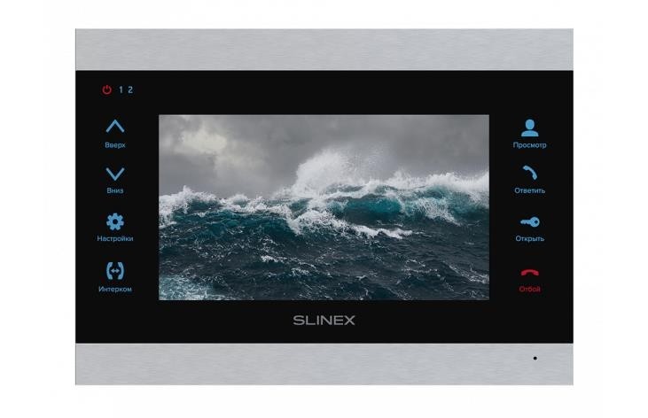 Монитор LCD 10" IP DOORPHONE SL-07MHD SILVER/BLACK SLINEX