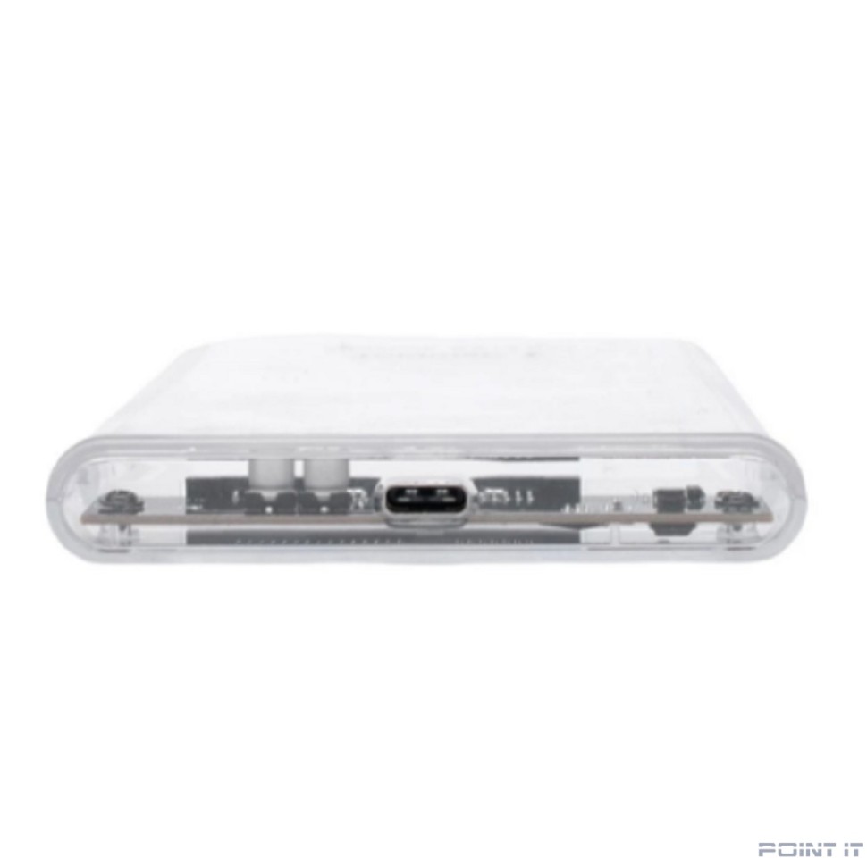 Gembird EE2-U3S-7 Внешний корпус USB 3.0 для 2.5" HDD/SSD порт Type-С, SATA III, пластик, прозрачный