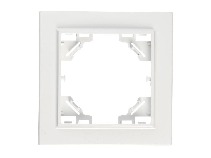Рамка 1-постовая, пластик, IP20, цвет белый NETKO Optima Electric 20 шт