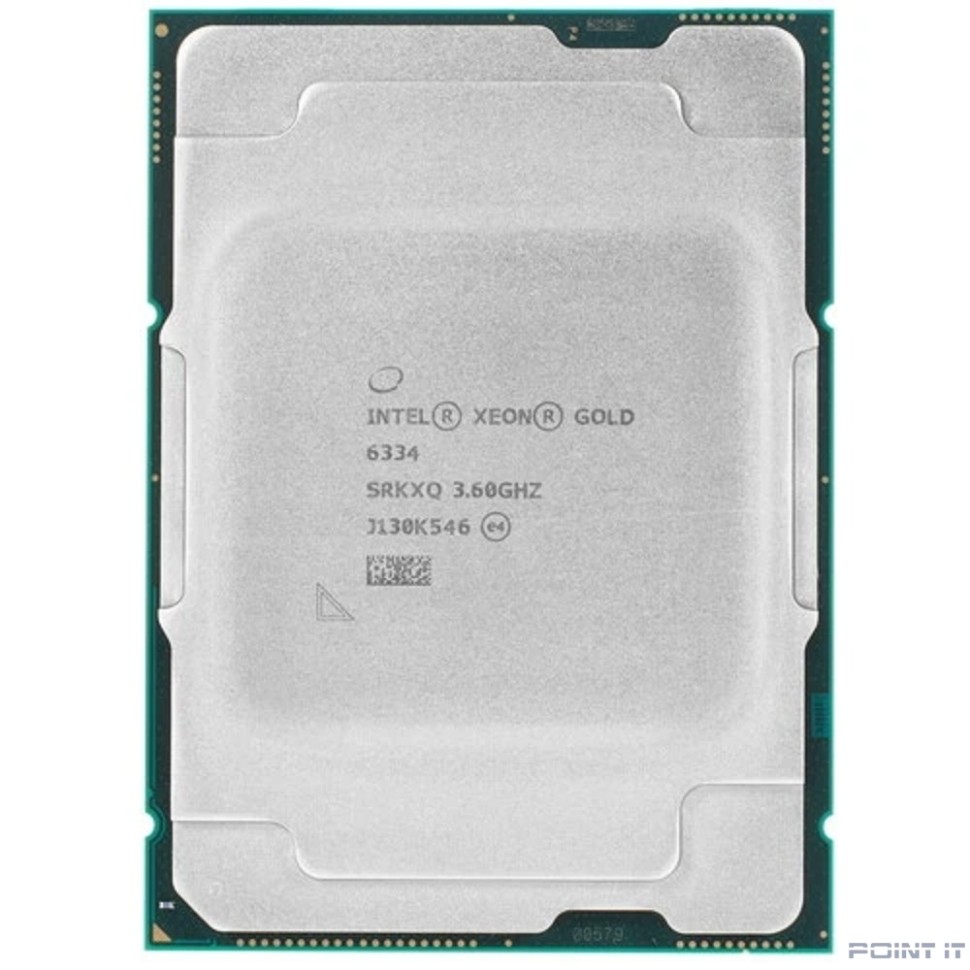 Процессор/ CPU LGA4189 Intel Xeon Gold 6334 (Ice Lake, 8C/16T, 3.6/3.7GHz, 18MB, 165W) OEM