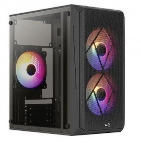 Корпус MINITOWER MATX W/O PSU CS-107-A-BK-V2 AEROCOOL