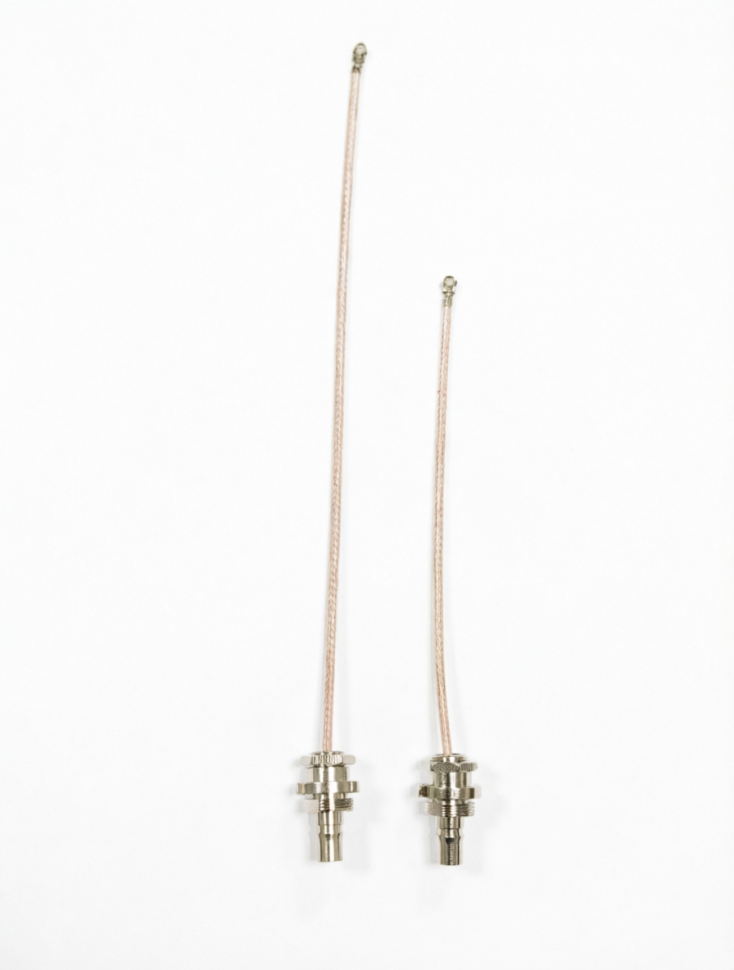Комплект адаптеров для Alientech DUO U.fl(IPEX)-QMA(female) кабель RG-178 10 и 16 см.