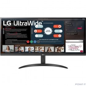 Монитор LCD LG 34&quot; 34WP500-B UltraWide черный {IPS 2560x1080 21:9 матовая 250cd 178/178 HDMI}