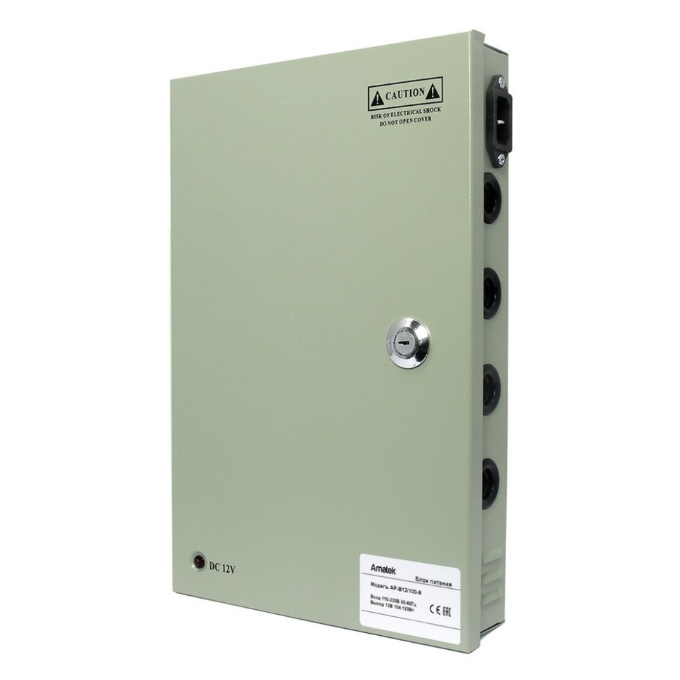 AP-B12/100-9 - блок питания 12В / 9 выходов по 1,1А стабилизированный