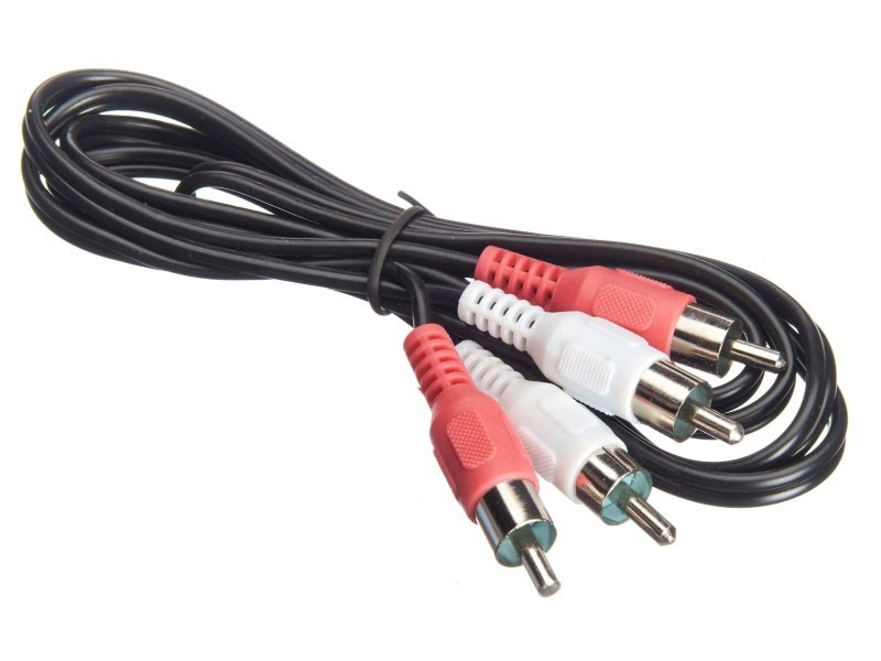 Шнур аудио-видео: 2RCA-2RCA ( длина 1.2 м, литой), NETKO Optima 10шт