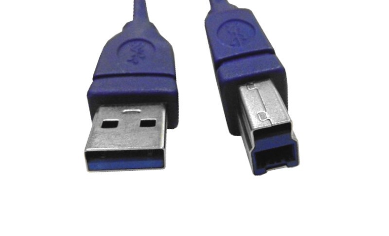 Кабель шт.USB A - шт.USB B 3.0 (1,5м), синий, блистер, Netko