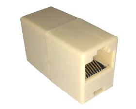 Соединительный модуль RJ45(8p8c) на RJ45(8p8c) прямой контакт, бежевый NETKO Optima Bronze 10шт