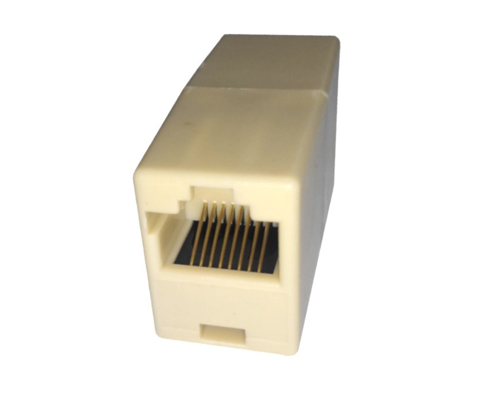 Соединительный модуль RJ45(8p8c) на RJ45(8p8c) прямой контакт, бежевый NETKO Optima Bronze 10шт