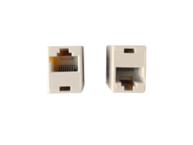 Соединительный модуль RJ45(8p8c) на RJ45(8p8c) прямой контакт, бежевый NETKO Optima Bronze 10шт