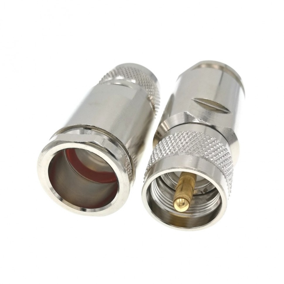 ВЧ-разъём UHF(male) PL259 прижимной под кабель 10D-FB