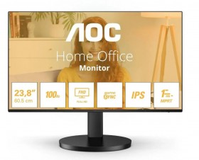 ЖК монитор AOC 24B3HMA2/23.8&quot;/VA/1920x1080 16:9/100 Гц/250/4000:1 Matte/4 мс/да/черный/4.86 кг 24B3HMA2