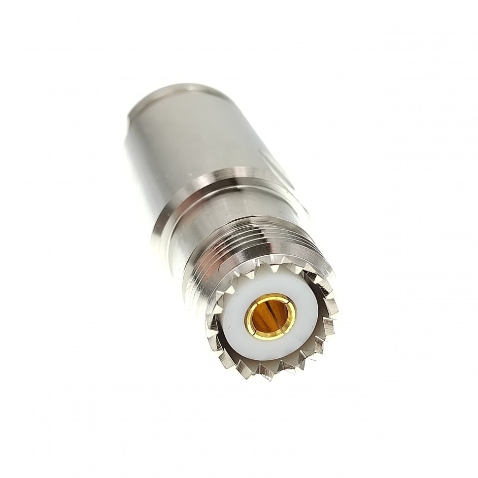 ВЧ-разъём UHF(female) SO239 прижимной под кабель 10D-FB