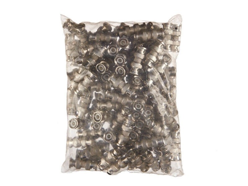 Коннектор BNC штекер-штекер, цинк/медь NETKO Optima 20 шт