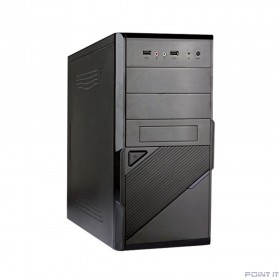 Exegate EX284018RUS Корпус Minitower BA-201 Black, mATX, &lt;AA350, 80mm&gt;, 2*USB, Audio