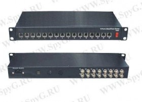 UTP116PV-SV24 Пассивный видео приемник и  узловой сервер 24В 120Вт, 16 - канальный, 100-240 АС РАСПРОДАЖА