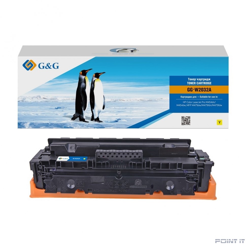 Картридж лазерный G&G GG-W2032A 415A желтый (2100стр.) для HP LJ M454/MFP M479