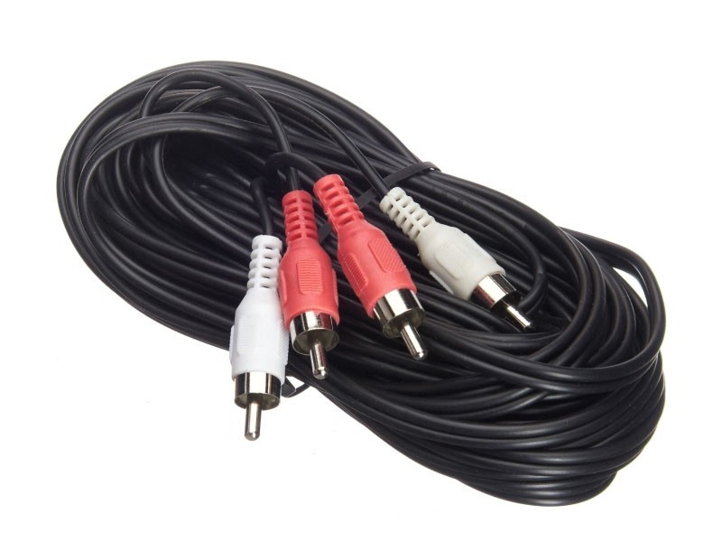 Шнур аудио-видео: 2RCA-2RCA ( длина 10 м, литой), NETKO Optima