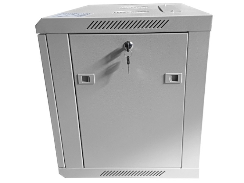 Шкаф настенный 9U серия WMA (Wall Maestro) (600х450х500), передняя дверь металл, собранный, серый Netko А