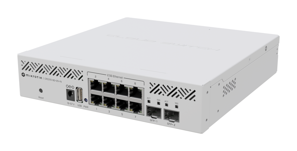 Коммутатор MikroTik CRS310-8G+2S+IN