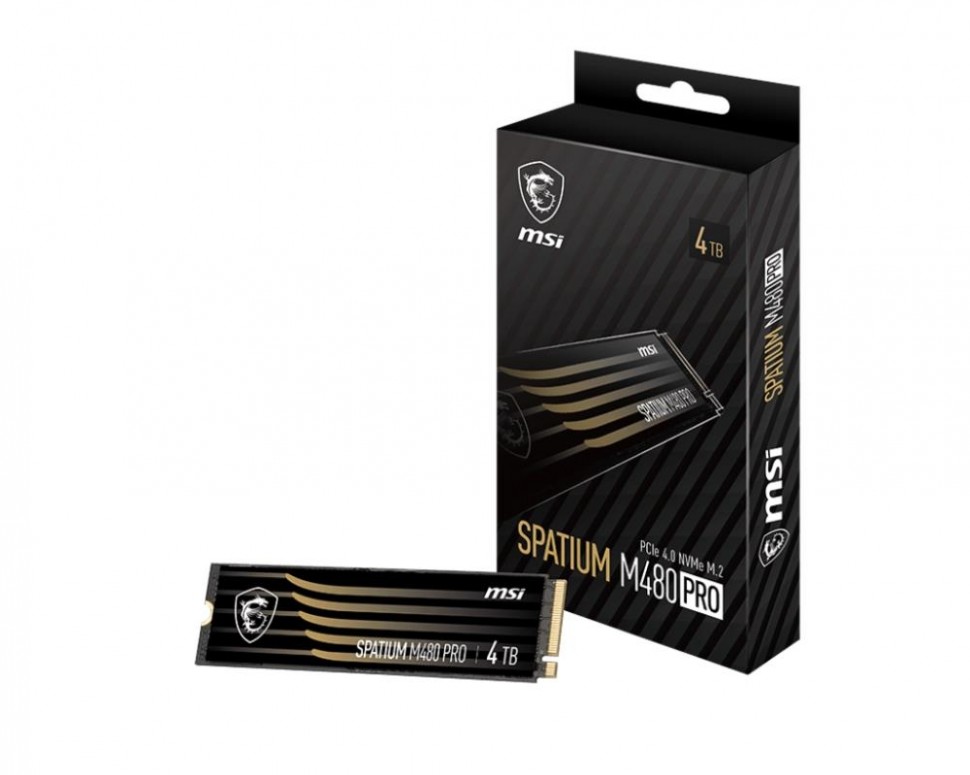 SSD жесткий диск PCIE 4.0 NVME M.2 4TB SPATIUM M480 PRO 4TB MSI