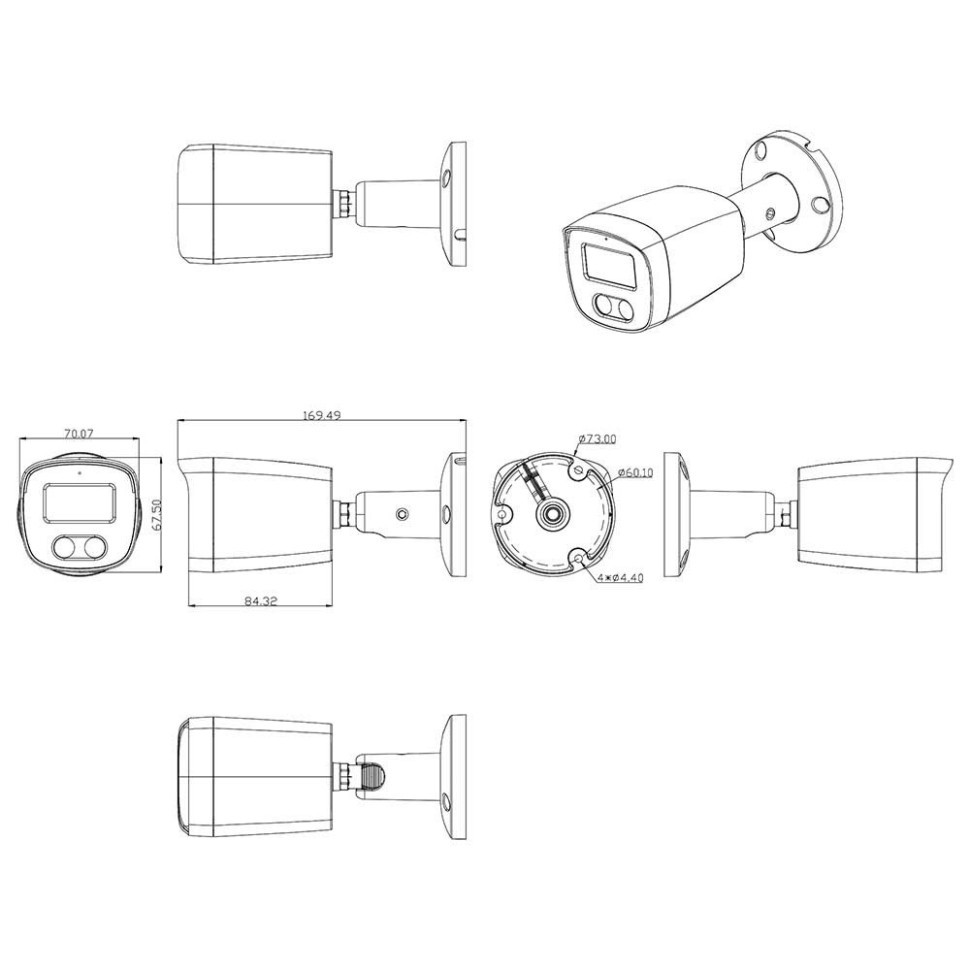 AC-IS402A - уличная IP видеокамера 4Мп