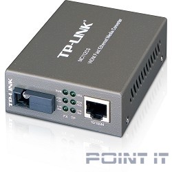 TP-Link MC112CS(UN) Медиаконвертер 10/100M RJ45 to 100M single-mode, Full-duplex, up to 20Km SMB