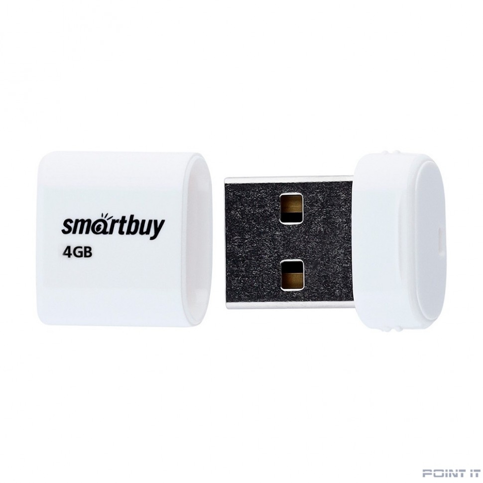 Smartbuy USB Drive 4GB LARA White (SB4GBLara-W)