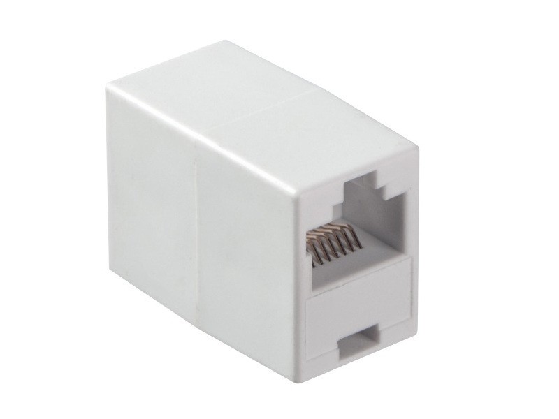 Соединительный модуль RJ45(8p8c) на RJ45(8p8c) прямой контакт/ белый, NETKO Optima 20шт