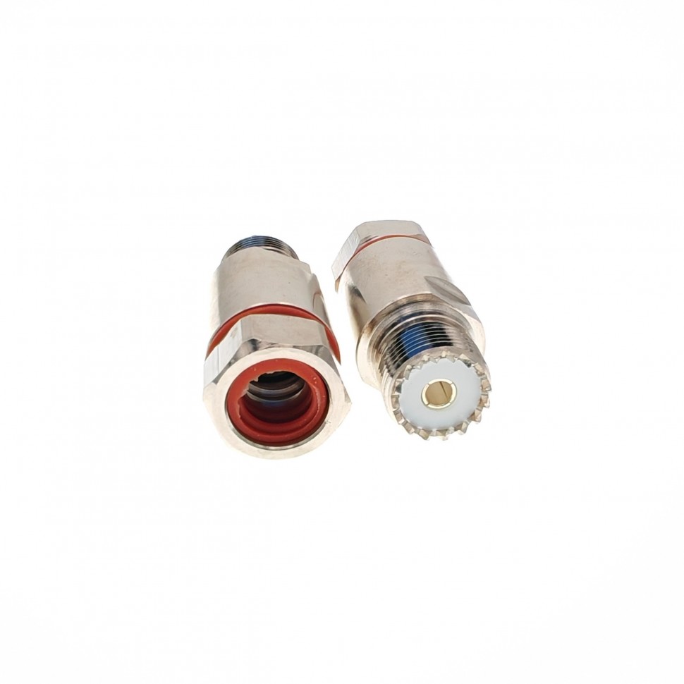 ВЧ-разъём UHF(female) SO239 прижимной под кабель 1/2