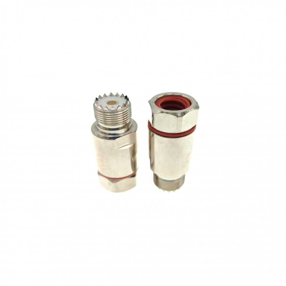 ВЧ-разъём UHF(female) SO239 прижимной под кабель 1/2