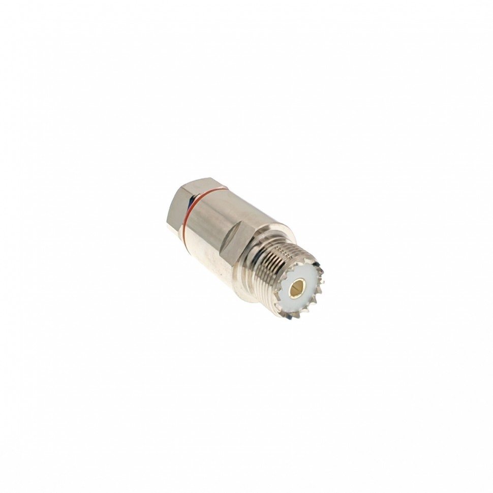 ВЧ-разъём UHF(female) SO239 прижимной под кабель 1/2