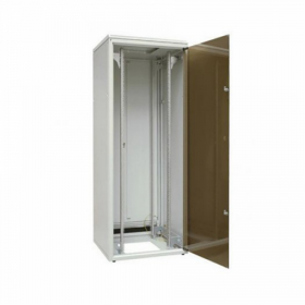  					Шкаф напольный 19, 42U, 1963х600х800мм (ВхШхГ), дверь стеклянная с одноточ. замком, сзади укороченная дверь + фальшпанель 3U с щеточным вводом, 2 пар				 