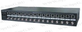 UTP116PV-SV36 Пассивный видео приемник и  узловой сервер мощностью 36В 320Вт, 16 - канальный, увел. мощность РАСПРОДАЖА