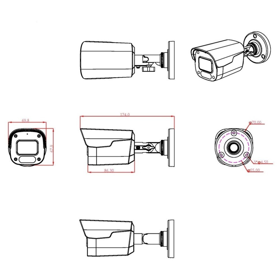 AC-IS402E - уличная IP видеокамера 4Мп