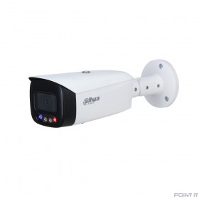DAHUA DH-IPC-HFW3449T1P-AS-PV-0280B-S4 Уличная цилиндрическая IP-видеокамера TiOC с ИИ и активным сдерживанием 4Мп, 1/2.7” CMOS, объектив 2.8мм, видеоаналитика, ИК 30м, LED 30м, IP67