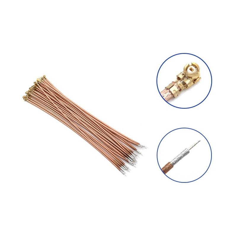 Адаптер для модема (пигтейл) U.fl(IPEX)-без разъёма кабель RG178 30см.