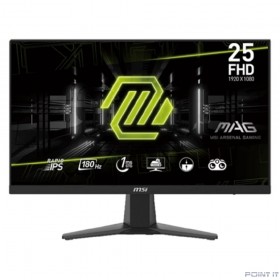 Монитор MSI MAG 24.5&quot; 256F черный {IPS 1920x1080 180Hz 1ms 300cd 178/178 HDMI DisplayPort M/M} [9S6-3BC11H-020]