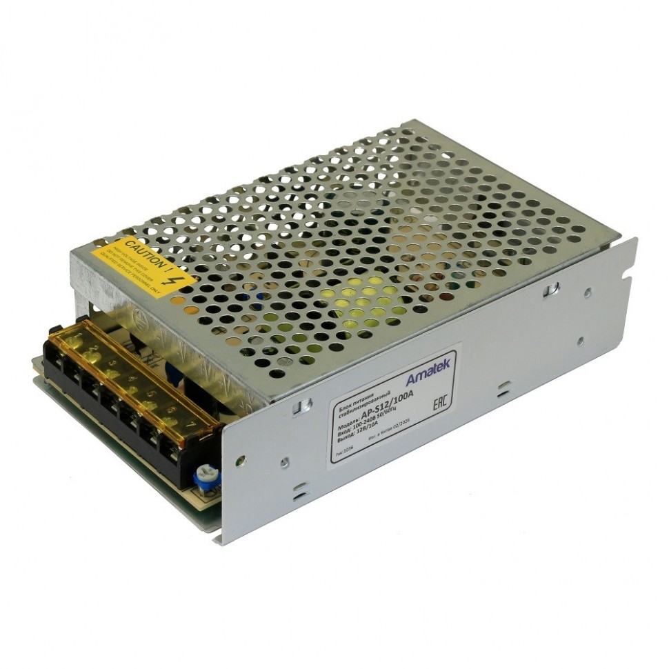 AP-S12/100A - блок питания 12В / 10А стабилизированный