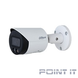 DAHUA DH-IPC-HFW2249SP-S-LED-0360B Уличная цилиндрическая IP-видеокамера Full-color с ИИ 2Мп, 1/2.8” CMOS, объектив 3.6мм, видеоаналитика, LED до 30м, IP67, корпус: металл