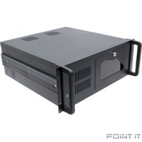 Procase EB445-B-0 Корпус 4U Rack server case, черный, дверца, без блока питания, глубина 450мм, MB 12&quot;x9.6&quot;