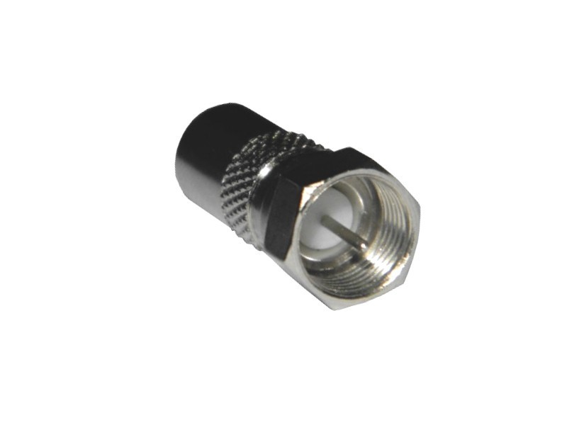 Переходник шт.F - шт.TV (цинк), NETKO Optima 20 шт