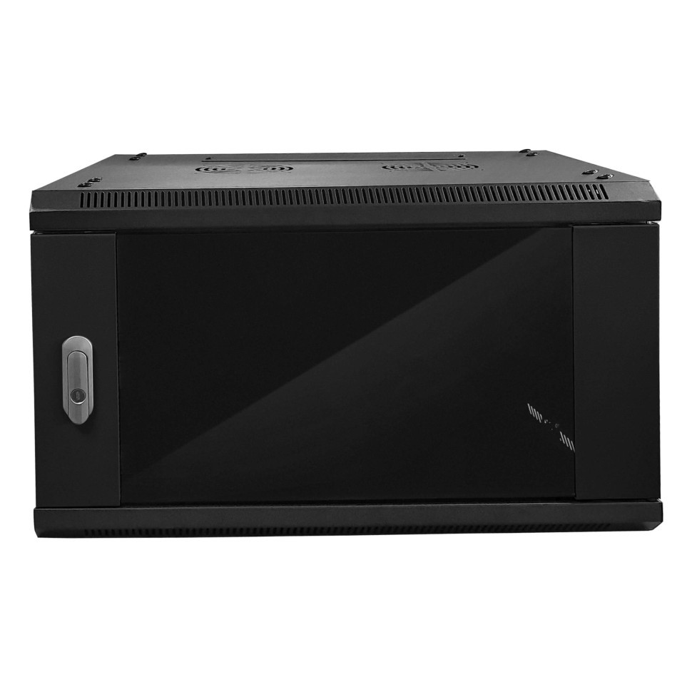 Шкаф настенный 9U серия WMA (Wall Maestro) (600х600х500), передняя дверь стекло, разборный, черный Netko А