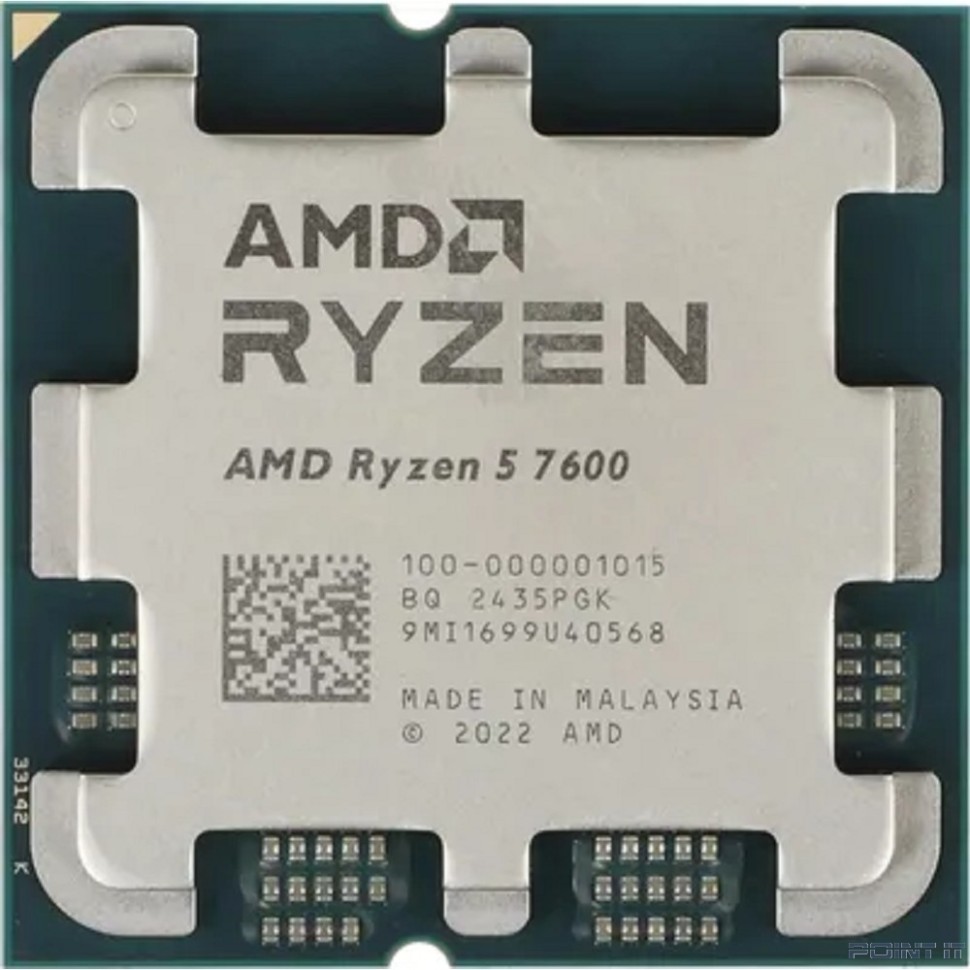 CPU AMD Ryzen 5 7600 OEM (100-000001015) {Raphael, 6C/12T, 3.8/5.1GHz, 32MB, 65W} 