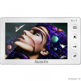 Falcon Eye Cosmo HD 00-00182798 Wi-Fi Видеодомофон: дисплей 7&quot; TFT; механические кнопки; подключение до 2-х вызывных панелей; OSD меню; интерком до 4 мониторов; питание AC 220В (встроенный БП)